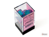 CHESSEX - Dados Poliédricos Gel Green-Pink/blue Luminary - Gamesmart